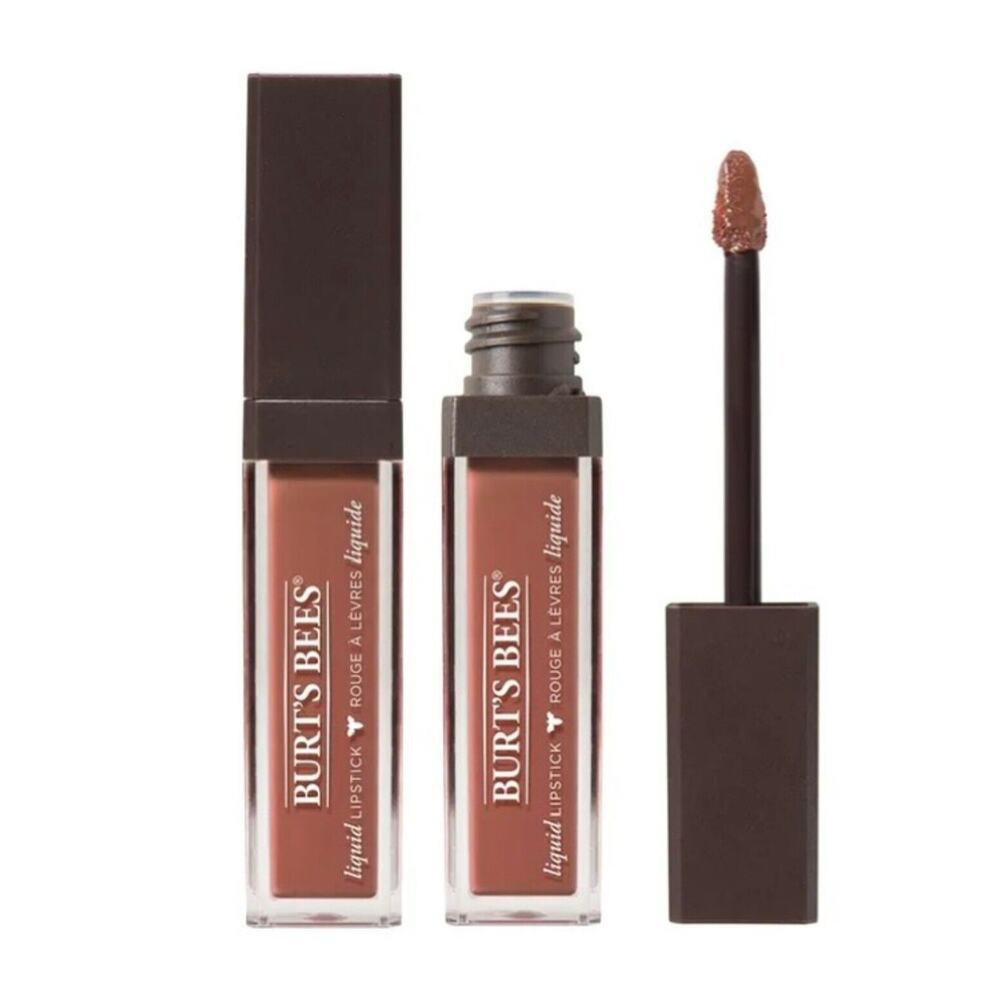 Set of 2 Burt's Bees Liquid Lipstick Moisturizing 100% Natural 803 TIDAL TAUPE